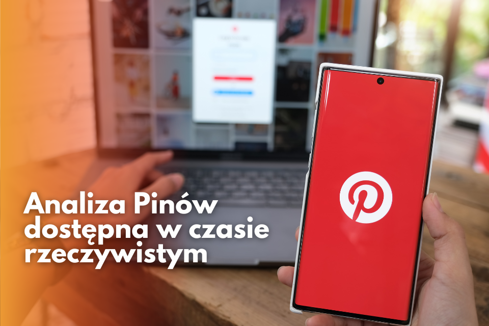 Pinterest z analizą pinów w czasie rzeczywistym